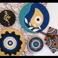 طراحی چهره،دیوارکوب سفالی،تابلودکوراکتیو|تابلو، نقاشی، عکس|اصفهان, شیخ اشراق|دیوار