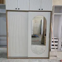 کمد لباس درب ریلی ممبران مدل هلالی (پازلی سفارشی)