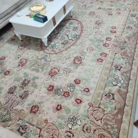 فرش 9 متری گل برجسته