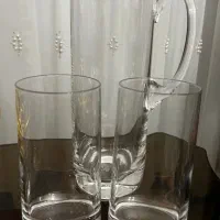 ۲ عدد پارچ اصل WMF (آلمان) و ۱۲ عدد لیوان خارجی