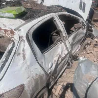 خودرو در محدوده مورد حمله موشکی