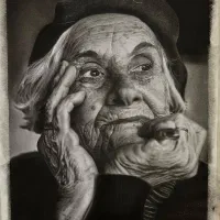 سفارش نقاشی چهره سیاه قلم|تابلو، نقاشی، عکس|چناران, |دیوار