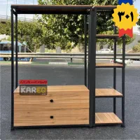 قفسه رگال لباس MDF/ملامین/فلز کد 301