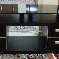 میز تلویزیون شیشه ای مشکی