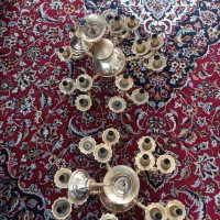 لوستراب طلاکاری شده 15شعله|لوستر و چراغ آویز|شاندیز, |دیوار