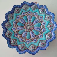 بشقاب مینا کاری