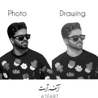 سیاهقلم،روز مادر،نقاشی چهره