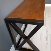 میز ترکیب چوب و فلز بسیار مینیمال و شیک|میز تحریر و کامپیوتر|شیراز, شهرک گلستان|دیوار