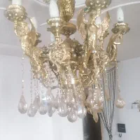 لوستر برنج اصل طرح فرشته ۱۰شاخه|لوستر و چراغ آویز|قرچک, شهرک طلائیه|دیوار