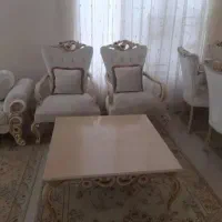 مبلمان نئوکلاسیک ۸ نفره با ناهارخوری ۶ نفره|مبلمان خانگی و میز عسلی|فشم, |دیوار