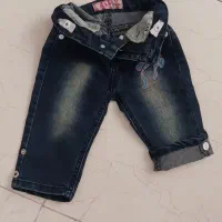 شلوارجین کمر رگلاژ۹ماه تا یکسال ونیم