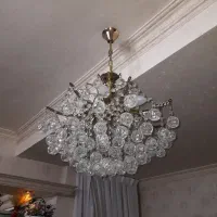 لوستر جفت کریستال ۶شاخه ۸شاخه