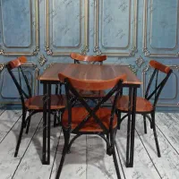 میز و صندلی غذاخوری چوبی