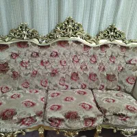 مبل 9نفره پارچه ترک چوب راش گرجستان|مبلمان خانگی و میز عسلی|تربت جام, جامی|دیوار