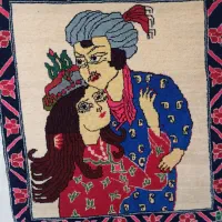 فرش دستبافت نخ ساده