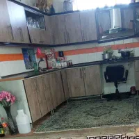 کابینت ۷/۵متر ام دی اف همراه با ویترین