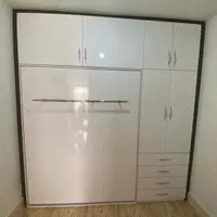 تخت تاشو رنگ گردویی(کد۱۲۰۱)|تخت و سرویس خواب|رشت, انصاری|دیوار