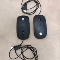 موس طرح اپل با سیم ، دو عدد