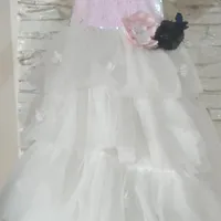لباس عروس مجلسی بچه گانه پف دار