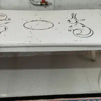 میز عسلی جلو مبلی  چوبی  تک