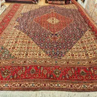 قالی ۱۲متری دستباف تبریز با نقشه ماهی هندسی