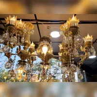 لوستر تمام برنز طبق سلیقه .بودجه و متراژ منزل شما|لوستر و چراغ آویز|قم, شهرک توانیر|دیوار