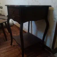 میز تلفن چوبی