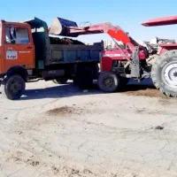 حمل نخاله ساختمانی باتراکتور و کامیون ۲۴ ساعته
