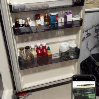 یخچال فریزر نیم ساید مانیتور دار کاملا سالم|یخچال و فریزر|هشتگرد, شهرک ریحانه|دیوار