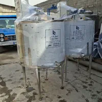 میکسر استیل 500لیتری چهارعددمخزن استیل تانکر