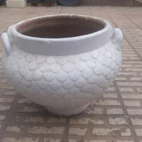 گلدان بزرگ سفالی با روکش سرامیک|گل و گیاه طبیعی|اسلام‌‌آباد غرب, |دیوار