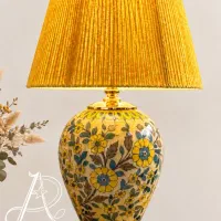 آباژور طرح گل زرد ( آدلیا)