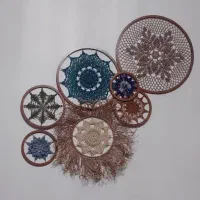 دیوارکوب.ماندالا.قلاببافی
