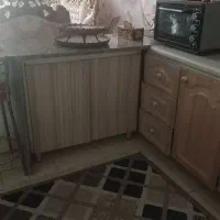 کابینت فلزی آشپزخانه همراه هود|آب‌چکان و نظم‌دهنده ظروف|ورامین, ورامین|دیوار