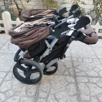 کالسکه ۲قلو . برند ایتالیایی. ۱سال استفاده شده|کالسکه و لوازم جانبی|اندیشه, اندیشه فاز ۱|دیوار