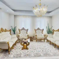 مبل استیل سلطنتی تمام چوب ۱۰نفره