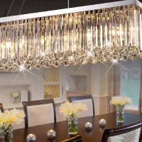 لوستر کریستالی جدید رنگ شاپاینی|لوستر و چراغ آویز|شاندیز, |دیوار