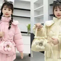 کاپشن وارداتی دخترانه رنگ بندی و سایز بندی