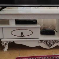 میز تی وی چوبی ابعاد زیری تلویزیون ۱۳۰ سانت|میز تلویزیون|میانه, |دیوار