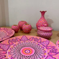 سرویس نقطه کوبی کار دست|ظروف سرو و پذیرایی|رشت, رودباری|دیوار