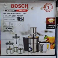 آبمیوه گیری بوش 4کاره گلو استیل پایه استیل