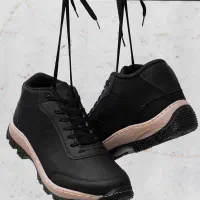 نیم بوت مردانه مشکی.پرداخت درب منزل