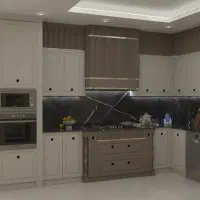 نمایشگاه بزرگ کابینت بوفه دارمتریالی/زمینی ودیواری