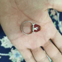 انگشتر عقیق سه پوس