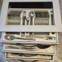 سرویس قاشق چنگال۲۴نفره|ظروف سرو و پذیرایی|اصفهان, محمودیه|دیوار