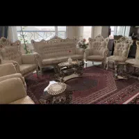 فروش فوری مبل سلطنتی ۹ نفره همراه میز و عسلی نو|مبلمان خانگی و میز عسلی|سنندج, |دیوار