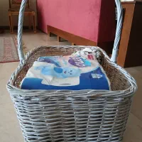 سبد سفید چوبی یلدا|صنایع دستی و سایر لوازم تزئینی|تهران, علم و صنعت|دیوار