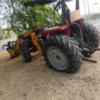 تراکتور 475جفت با بیل لودری و تجهیزات تخصصی چوب