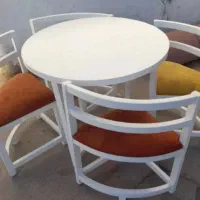 میز وصندلی چوبی کم جا چنار کیفیت عالی