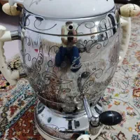 سماور گازی ۳ کاره ترنج همراه با قوری